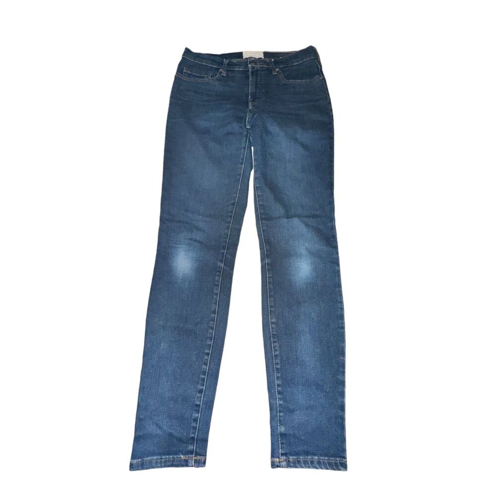 Everlane Straight Leg Jeans Women's Size 28 Regular Blue Mid Rise Dark Wash